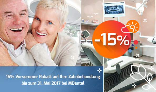 15% Vorsommer Rabatt an der MDental Klinik Ungarn